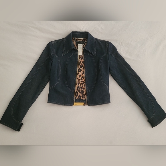 💯Authentic Dolce & Gabbana Denim Jacket Size 40 US 4 - Picture 2 of 7